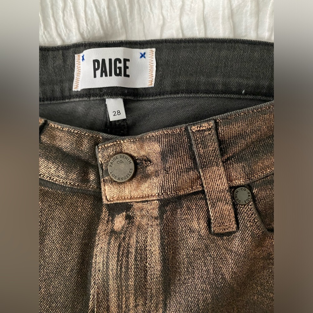 PAIGE Verdugo Metallic Ultra Skinny Jean - Picture 5 of 9